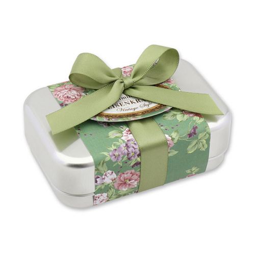 Sheep milk soap 100g in a can, Vintage style