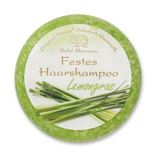 Festes Shampoo rund mit biologischer Schafmilch