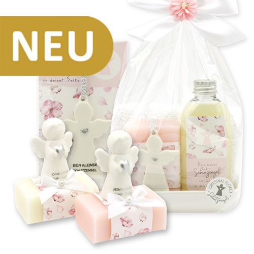 Guardian angel with a heart - rose