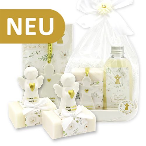 Guardian angel with a heart - white