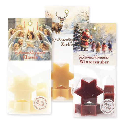 Schafmilchseife Stern 4x20g Weihnachtszauber