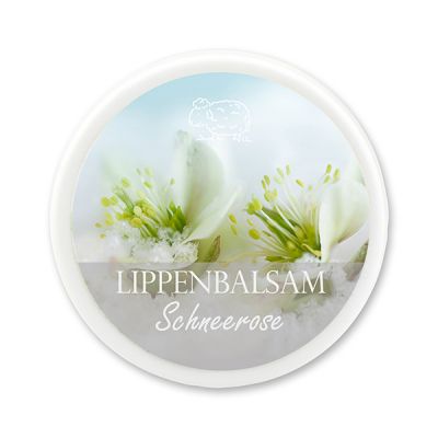 Lip balm 10ml, Christmas rose white 