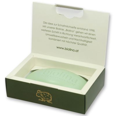 Biolina sheep milk soap handsome 150g in box, Mountain herbs 