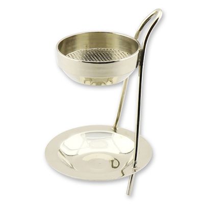Censer with strainer 11x7cm, nickel-plated brass, for a tealight 
