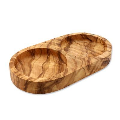 Olivenholz-Ablage oval 15,5x8,5cm 