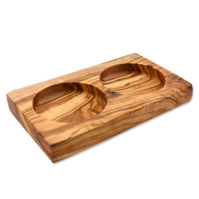 Olivenholz-Ablage eckig 16x9cm 
