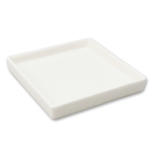plate white 12,8cm x 12,8cm x 2cm 