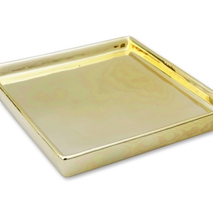 plate gold 16,7cm x 16,7cm x 2cm 