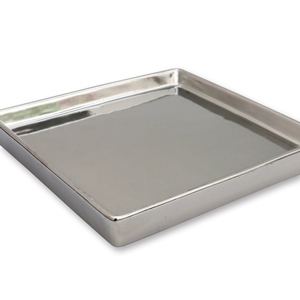 Schale silber eckig 16,7cm x 16,7cm x 2cm 