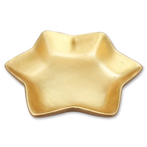 star shaped gold plate, 20cm 