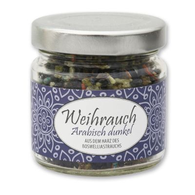 Incense mix 60g in glass jar, "Arabisch dunkel" 