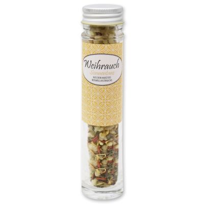 Incense mix 30g in a high glass jar, "Sonnentanz" 