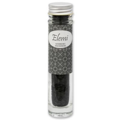 Incense 15g in a high glass jar, "Elemi" 