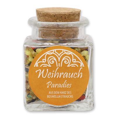 Weihrauchmischung 28g im Glas mit Kork, Paradies 