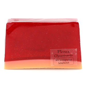 Handmade glycerin soap 90g in cello, Pomegranate 