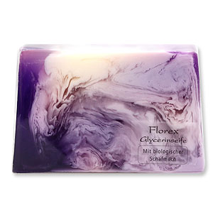 Handmade glycerin soap 90g in cello, Blueberry-blackberry 