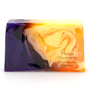 Handmade glycerin soap 90g in cello, Passion flower 