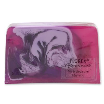 Handgemachte Glyzerinseife 90g in Folie, Veilchen 