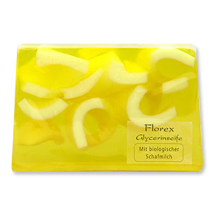 Handmade glycerin soap 90g in cello, Lemon 