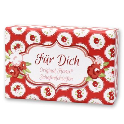 Sheep milk soap 150g "Für Dich", Rose 