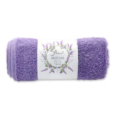 Guest towel 30x50cm "Einzigartige Augenblicke", purple 