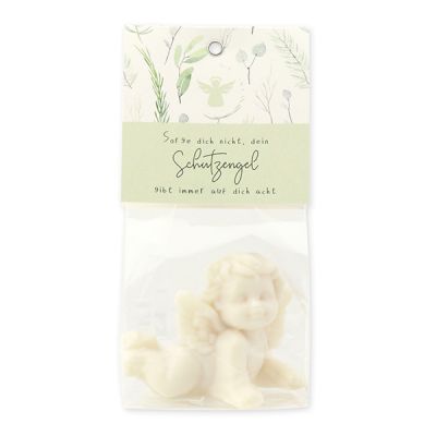 Sheep milk soap angel 50g "Sorge dich nicht,...", Christmas rose white 