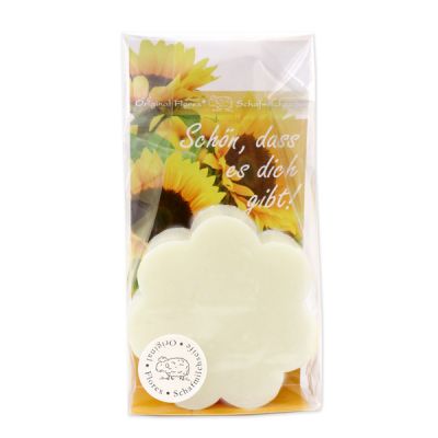 Schafmilchseife Blume 115g in Cello "Schön, dass es dich gibt", Classic 