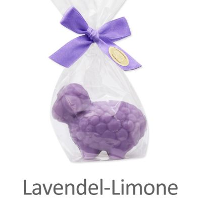 Sheep milk soap sheep Lina 75g in a cellophane, Lavender-lime 