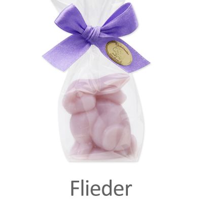 Sheep milk soap rabbit 40g in a cellophane, Lilac 