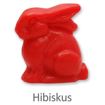 Sheep milk soap rabbit 40g, Hibiscus 