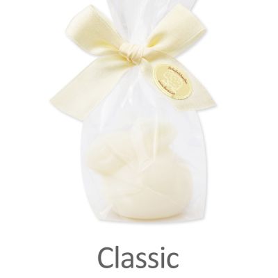 Schafmilchseife Hase liegend 40g in Cello, Classic 