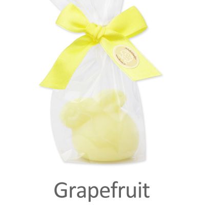 Schafmilchseife Hase liegend 40g in Cello, Grapefruit 