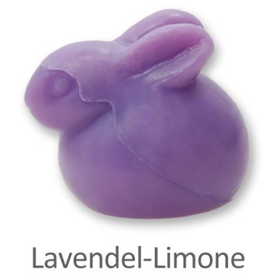 Schafmilchseife Hase liegend 40g, Lavendel-Limone 