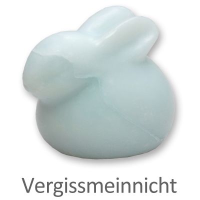 Schafmilchseife Hase liegend 40g, Vergissmeinnicht 