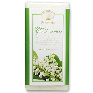 Sheep milk soap bar 100g modern in a cellophane, Lily of the valley 