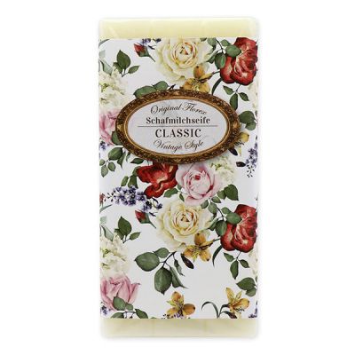 Sheep milk soap bar 100g "Vintage motif 143", Classic 