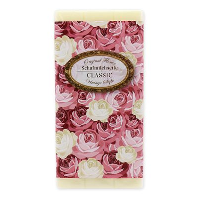 Sheep milk soap bar 100g "Vintage motif 151", Classic 