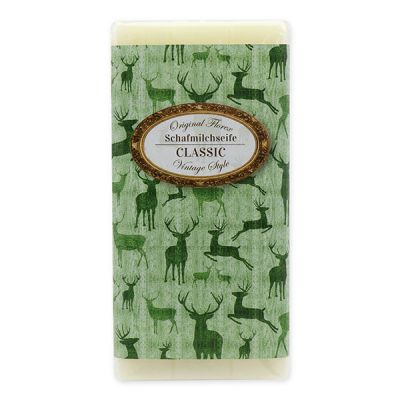 Sheep milk soap bar 100g "Vintage motif 178", Classic 