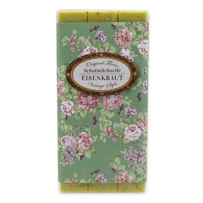 Sheep milk soap bar 100g "Vintage motif 18", Verbena 