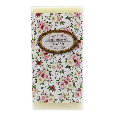 Sheep milk soap bar 100g "Vintage motif 186", Classic 