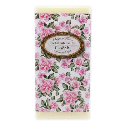 Sheep milk soap bar 100g "Vintage motif 193", Classic 