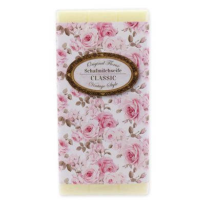 Sheep milk soap bar 100g "Vintage motif 195", Classic 