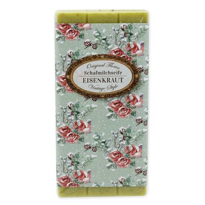 Sheep milk soap bar 100g "Vintage motif 217", Verbena 