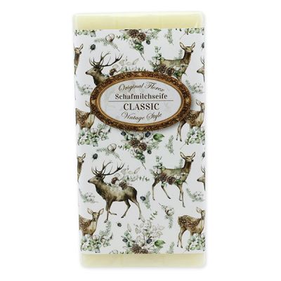 Sheep milk soap bar 100g "Vintage motif 223", Classic 