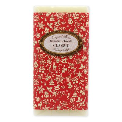 Sheep milk soap bar 100g "Vintage motif 49", Classic 