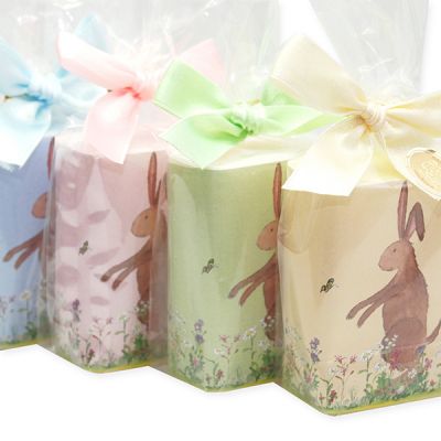 Sheep milk soap 100g, decorated with an easter ribbon in a cellophane, sorted 