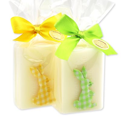 Sheep milk soap 100g decorated with a rabbit, Classic 