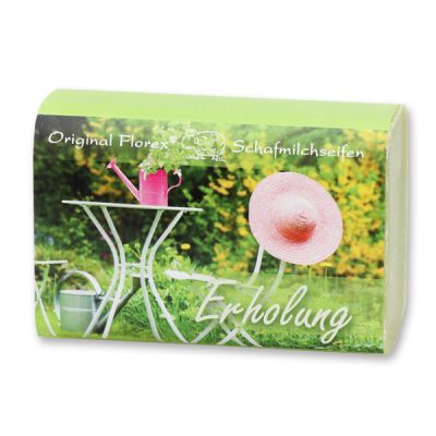 Sheep milk soap 100g "Erholung", Garden soap 