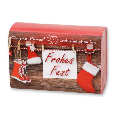 Sheep milk soap 100g "Frohes Fest", Cranberry 