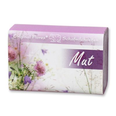 Schafmilchseife eckig 100g "Mut", Holunder 